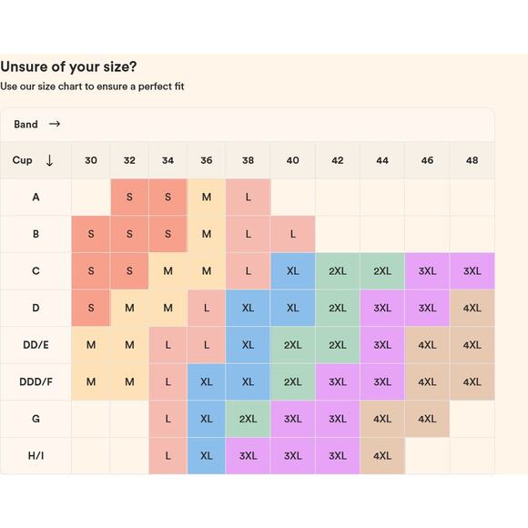 Truekind® Daily Comfort Wireless Shaper Bra Chai Size XL - Picture 6 of 6